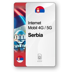 eSIM Internet Serbia, valabil 30 zile, trafic 5 GB, Standard