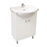 Bază mobilier baie cu lavoar Tib, 57 x 81 x 44 cm, Alb
