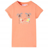 Tricou pentru copii, piersică, 104, vidaXL