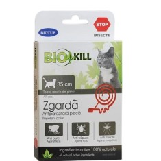 Zgarda antiparazitara Biokill pentru pisici 35 cm