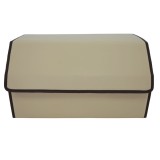 Cutie de Depozitare Auto, Flippy, Organizator Premium Portbagaj, Geanta Multifunctionala din Piele Ecologica, 2 Compartimente Depozitare, Pliabil si R