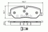 Set placute frana,frana disc LAND ROVER RANGE ROVER III (LM) (2002 - 2012) BOSCH 0 986 494 147