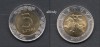 LITUANIA 2009, 5 Litai, Europa