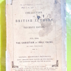 E61-Istorie CRESTINI carte veche 1898 Autorii Britanici vol. 2. Hall Caine.