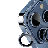 Folie camera foto compatibila apple iphone 15 pro max, 9h anti explozie securizata, dark blue