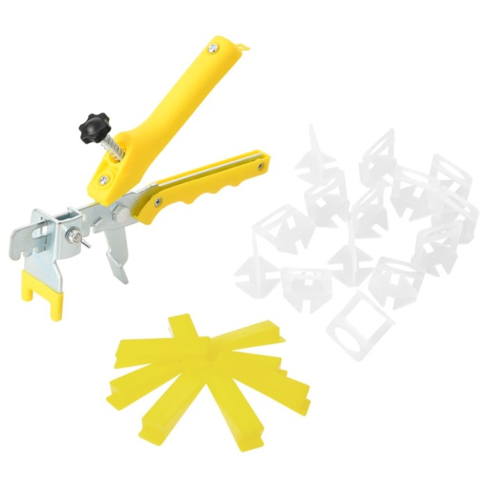 vidaXL Sistem de nivelare a plăcilor, 500 pene, 2500 cleme, 1 mm