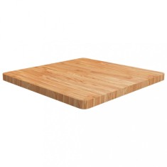 vidaXL Blat masă pătrat maro deschis 70x70x4 cm lemn stejar tratat