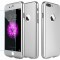 Husa Full Cover (fata + spate + folie sticla) pentru iPhone 7 Plus, Silver