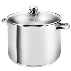 Oala din inox Grunberg, 18.5 l, 32 cm, capac din sticla