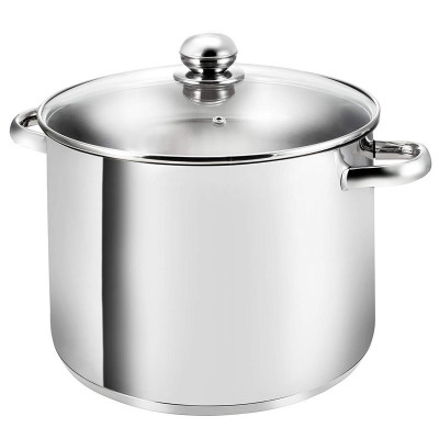 Oala din inox Grunberg, 22.5 l, 34 cm, capac din sticla foto