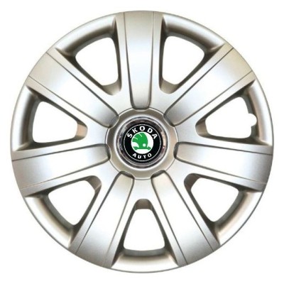 Set 4 Capace Roti R16, Potrivite Jantelor de 16 inch, Pentru Skoda, Model 415 foto