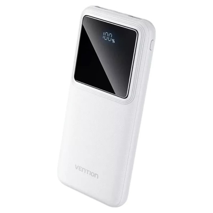 POWER BANK Vention 10000mAh/37Wh, 22.5W , 2 x USB, 1 x USB Type-C, 1 x Micro USB, digital display pt. status baterie, max. 3A, alb, &quot;FHKW0&quot; (timbru ve