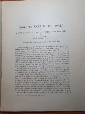 congresul sociologig din londra - de a.d. xenopol 1906 foto