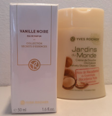 Parfum Vanille Noire, Yves Rocher, 50 ml + Gel dus Nuca Macadamia cadou foto