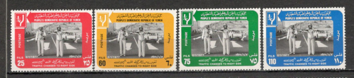 R.P.D.Yemen.1977 Introducerea traficului pe partea dreapta DY.41