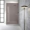 Paravan dus walk-in Aqua Roy INOX, sticla 8 mm bronz, securizata, anticalcar, 90x195 cm