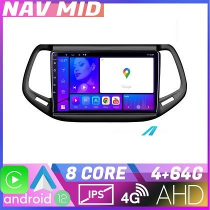 Navigatie Jeep Compass 2017 KIT 739 EDOTEC-LITE Android Ecran 720P Octa Core 4 64 Carplay CarStore Technology