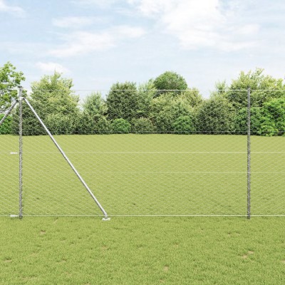 Gard Hexagonal vidaXL 1.6x10 m Oțel Zincat foto