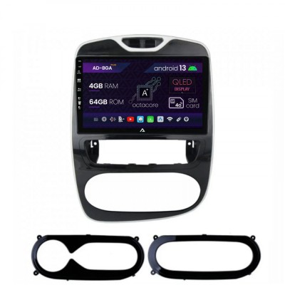 Navigatie Renault Clio IV (2016-2019), Android 13, A-Octacore 4GB RAM + 64GB ROM, 9 Inch - AD-BGA9004+AD-BGRKIT369-1619 foto