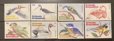 PC459 - Grenada Grenadines 1995 Fauna/ Pasari, serie MNH, 8v foto