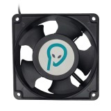 Ventilator Carcasa Spacer SPFC-CW-03, 12cm, 1700 RPM, Unitate Racire 1U pentru Rack 19 inch, Otel, Negru