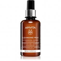 Apivita Cleansing Chamomile & Honey Lapte demachiant 3 în 1 pentru față și ochi 200 ml