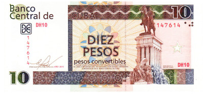 Cuba 10 Pesos 2013 UNC foto