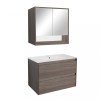 Mobilier complet de baie Porto 80 &icirc;n culoarea ulmului Rauna