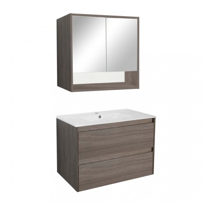 Mobilier complet de baie Porto 80 &amp;icirc;n culoarea ulmului Rauna foto
