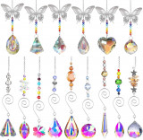 1 bucăți cristale Suncatchers, CDIYTOOL margele agățate cristal fluture colorat