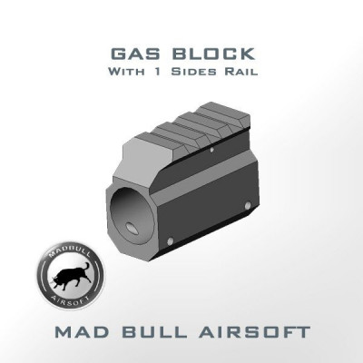 Montura M4 RIS gas block Madbull foto