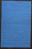 Scrisoare Grazia Deledda, laureata Nobel literatura, catre Elena Bacaloglu, 1909