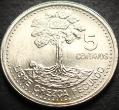 Moneda exotica 5 CENTAVOS - GUATEMALA, anul 2000 * cod 5044 = A.UNC