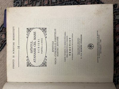 Sfantul Atanasie cel Mare, Scrieri II (Viata Sfantului Antonie si Epistole) foto