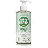 Happy Earth 100% Natural Bath &amp; Wash Gel for Baby &amp; Kids gel de duș 300 ml