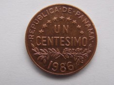 UN CENTESIMO 1986 PANAMA foto