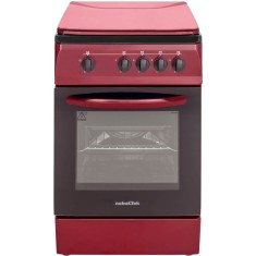 Aragaz NobelTek NLT 1065BD/G1, Gaz, 4 arzatoare, Dispozitiv siguranta plita si cuptor, 50 x 60 cm, Rosu Bordeaux