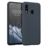 Husa Kwmobile pentru Samsung Galaxy A40, Silicon, Albastru, 48547.186, Carcasa