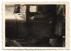 D1098 Soldat roman in camion al doilea razboi mondial foto