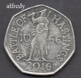 Anglia Marea Britanie 2016 50 Pence, Comemorativa, Hastings 1066