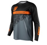 Tricou enduro motocross Shot Devo Roll Negru Gri Portocaliu Model 2022