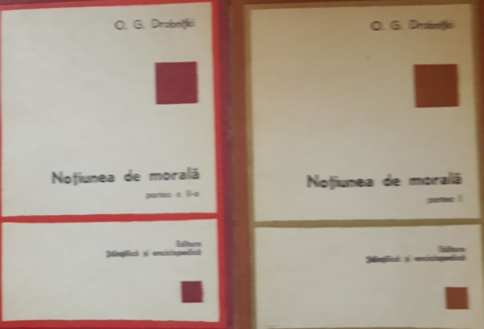 Notiunea de morala 2 vol. - O.G. Drobnitki