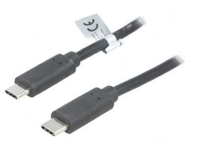 Cablu USB-C negru de 1m foto