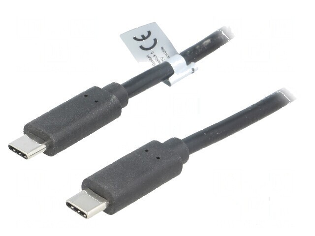 Cablu USB-C negru de 1m