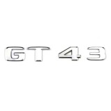 Emblema GT 43 spate portbagaj Mercedes, chrom