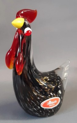 FIGURINA COCOȘ DIN CRISTAL - JOSKA KRISTALL foto