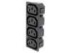 Conector alimentare AC splitter 10A 250V C13 (F)