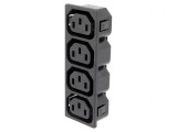 Conector alimentare AC splitter 10A 250V C13 (F)