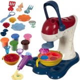 Set plastilina pentru copii Kruzzel cu mixer, seringa si 5 culori