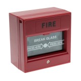 Buton de incendiu cu geam de sticla elSales ELS-BGP, rosu